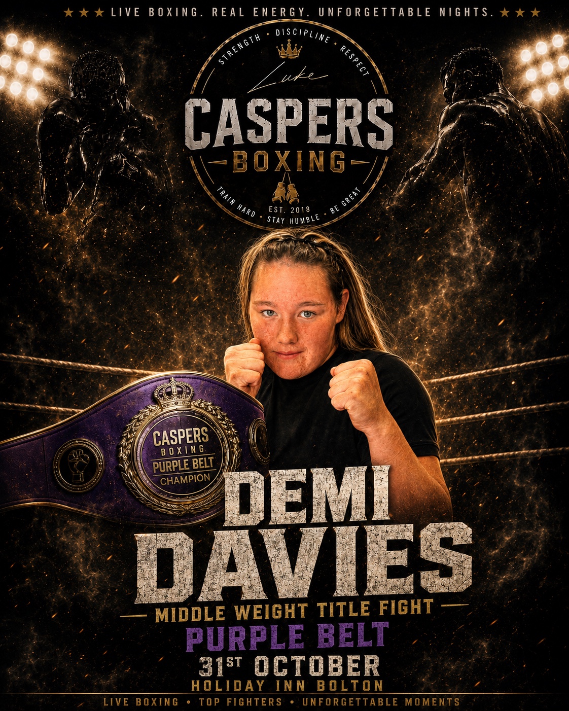 Demi Davies fighter poster