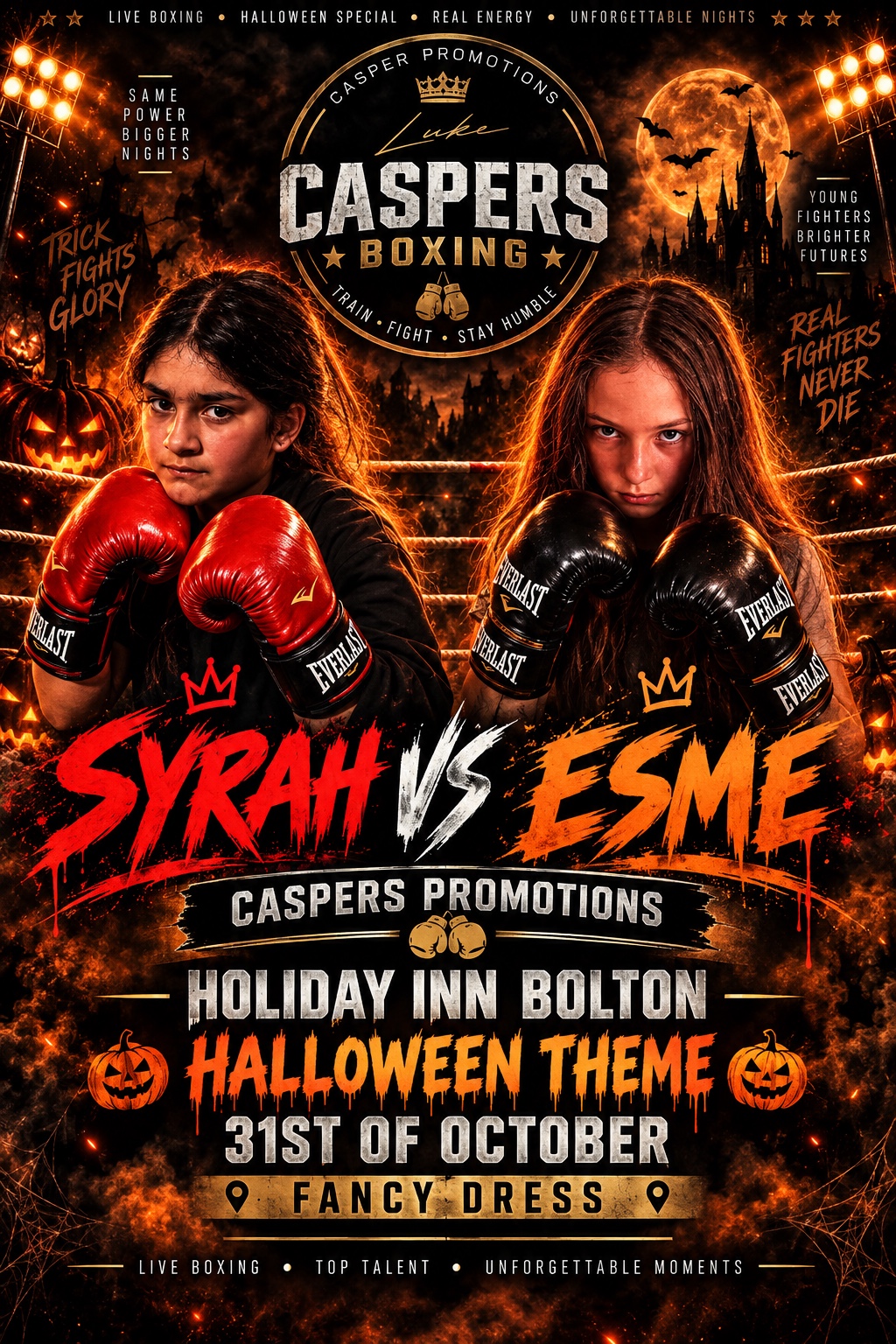 Syrah vs Esme boxing poster